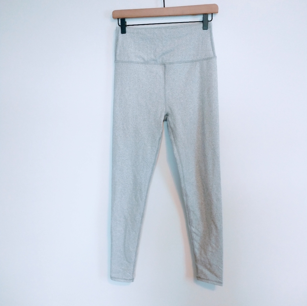 Kyoden grey heathered high waisted leggings size small